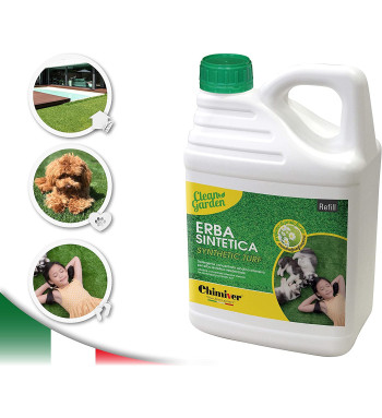 CLEAN GARDEN CONCENTRATO 5L - Chimiver Detergente concentrato per la Pulizia di Prati in Erba Sintetica