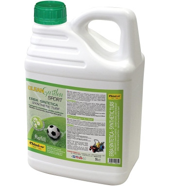 CLEAN GARDEN SPORT CONCENTRATO Chimiver Detergente concentrato per la Pulizia di campi Sportivi in Erba Sintetica  | Tanica da 5L.