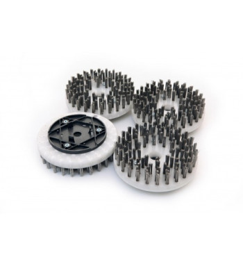 SET SPAZZOLE NEB IN ACCIAIO PER FLEXISAND