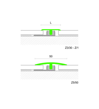 GIUNTO DI DILATAZIONE Z/1 ALLUMINIO