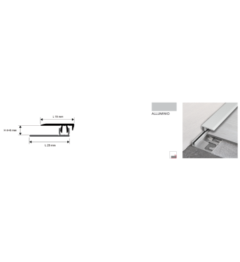 PROFILO LVT TERMINALE PIN