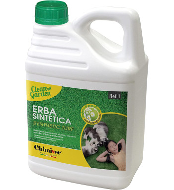 CLEAN GARDEN CONCENTRATO 5L - Chimiver Detergente concentrato per la Pulizia di Prati in Erba Sintetica